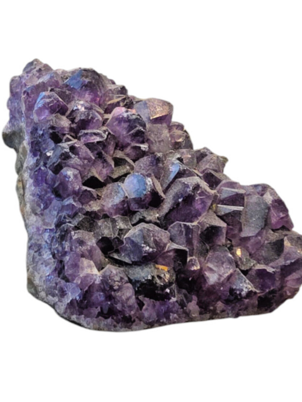 Uruguay Rock Quartz Crystal Amethyst Cluster Druzy Geode Specimen Healing